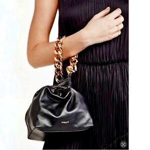 De Mellier Black Santa Monica Chain Bag
